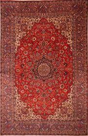 persian isfahan red rectangle 12x18 ft
