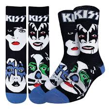 bands kiss novelty high socks