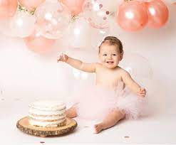 Pink Cake Smash Tutu First Birthday Regular Tutu Skirt Pink Cake  gambar png