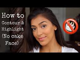 how to contour and highlight no cake
