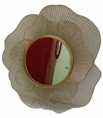 Flower Shape Metal Decorative Mirror