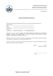 Berikut informasi sepenuhnya tentang contoh surat permohonan pemberhentian ketua rt. Surat Pernyatan Kesediaan Menjadi Penguruskopma Uika