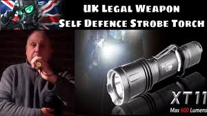 Legal Self Defence Weapons Uk Klarus Xt11 Torch Strobe Light Test