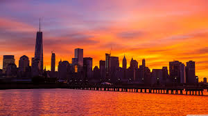 new york city skyline sunrise ultra hd