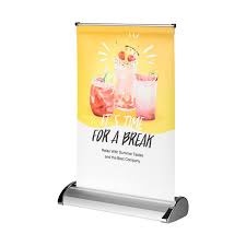 banner display mini roll up a4