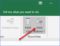 How To Hide Or Show Field Buttons In Pivot Chart Excelnotes