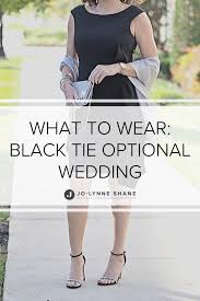 wear to a black tie optional wedding