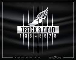 Track and Field SVG Track and Field Logo Winged Shoe - Etsy