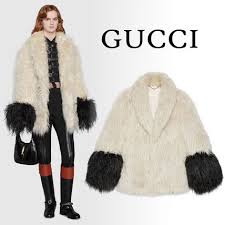 Gucci 2022 Ss Faux Fur Coat With