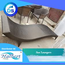 hdpe brown and grey sun loungers ds