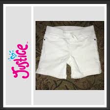 Girls 14s Slim Justice Knit Waist Denim Shorts