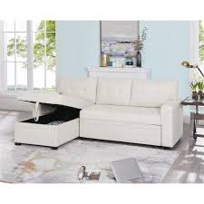 faux leather l shaped sectional sofa