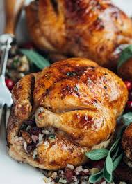 These were great for christmas dinner. Cornish Hens With Apple Cranberry Rice Stuffing Striped Spatula