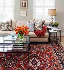 persian red rugs and carpets decorating