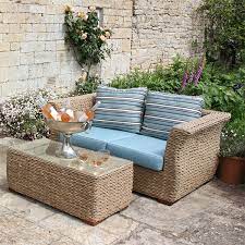 2 Seater Rattan Garden Sofa Bude