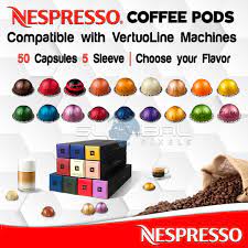 nespresso coffee 50 pods vertuoline all