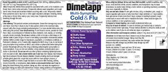 childrens dimetapp multi symptom cold