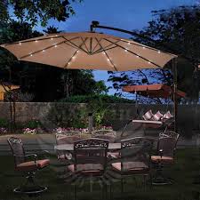 Malachioutdoor Umbrella With Led Lights