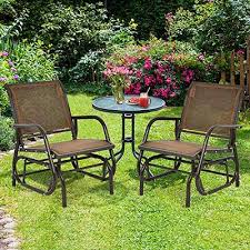 Safstar Outdoor Patio Glider Chairs Set