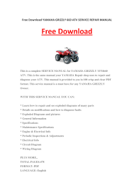 Popular ebook you want to read is grizzly 660 yfm66fgx owner s manual yamaha. My Publications Yamaha Grizzly 660 Atv Service Repair Manual Page 1 Created With Publitas Com
