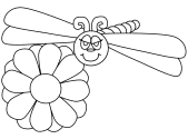 Dragonflies make a beautiful coloring subject. Dragonflies Coloring Pages