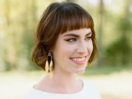 Brushing up your fringe haircut gives you quite a lot of advantages. 29 Wedding Hairstyles For Short Hair