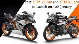 2017 ktm rc 390 and rc 200 to launch on