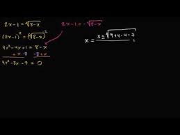 Radical Equations Mathematics Iii