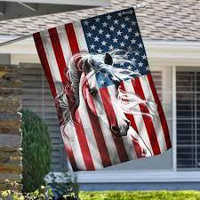 American Horse Garden Flag Luvingift