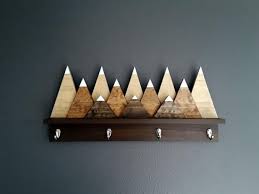 Snow Capped Mountains Wood Wall Coat