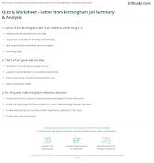 letter from birmingham jail summary