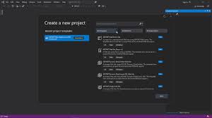 visual studio 2019 create new