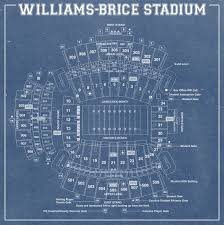 Print Of Williams Brice Stadium Vintage Blueprint Photo