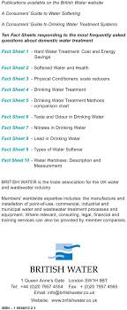 A Consumers Guide To Water Softening Pdf