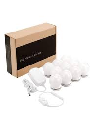 Shop Beauenty 10 Led Vanity Mirror Lights Kit With Dimmer White 1x5 Centimeter Online In Dubai Abu Dhabi And All Uae