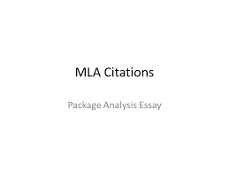 Mla Citations Package Analysis Essay Journals By Volume