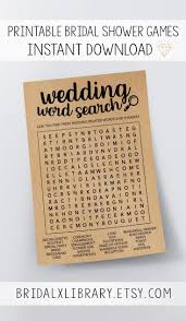 Wedding Word Search Bridal Shower Games Printables Bridal