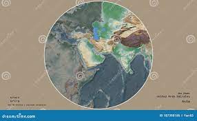 Объединенные Арабские Эмираты физические. Континент Иллюстрация штока -  иллюстрации насчитывающей физическо, море: 187390106