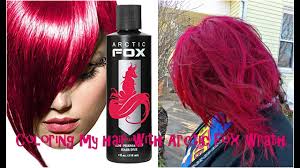 Arctic fox hair color is easy to apply. Coloring My Hair With Arctic Fox Wrath Youtube