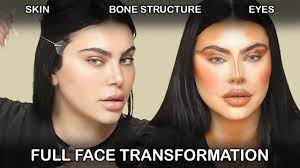 face transformation makeup tutorial