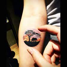 Although the type of tree you choose to get can differ, in general, this outline creates an image. Tattoo Uploaded By Orla Sick Colour Silhouette African Elephant Tree Tattoo Dreamtattoo Mydreamtattoo 60768 Tattoodo