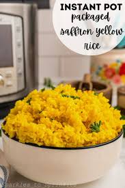 instant pot packaged saffron yellow
