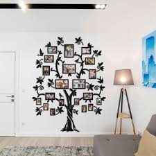 Big Wooden Family Tree With Frames