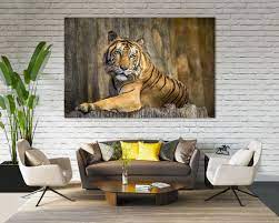 Canvas Tiger Wall Painting Decor Tiger