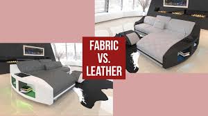 fabric sofas vs leather sofas pros