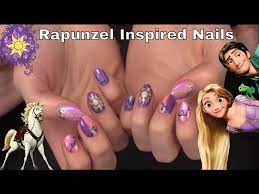 tangled inspired nails you