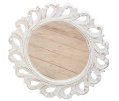 mirror of beautiful white washed wood