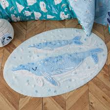 arctic friends whales designer rug