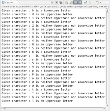 lowercase letter in a java program