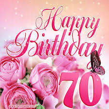 Someone who is very close to you celebrates the return of his life for the seventh time 10 times. Beautiful Roses Butterflies 70 Years Happy Birthday Card For Her Download On Funimada Com
